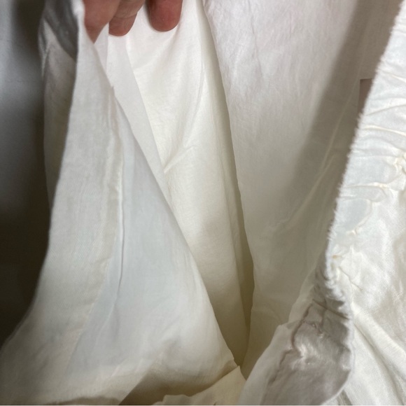 NWT Loft ivory button front skirt linen blend size small - Picture 9 of 9